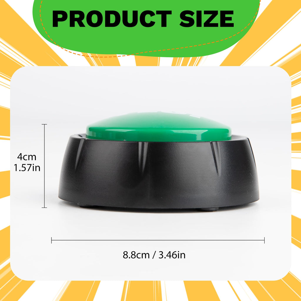 REFARICO Yes No Button - Funny Sound Effects Gadget for Quizzes, Family Games & Gag Gifts