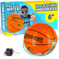 Refresh Sports Aqua Dive Pool Ball – 6-Inch Underwater Basketball, Football & Soccer Toy for Kids Ages 4-12