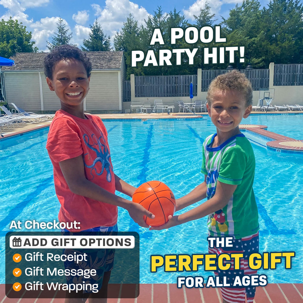 Refresh Sports Aqua Dive Pool Ball – 6-Inch Underwater Basketball, Football & Soccer Toy for Kids Ages 4-12