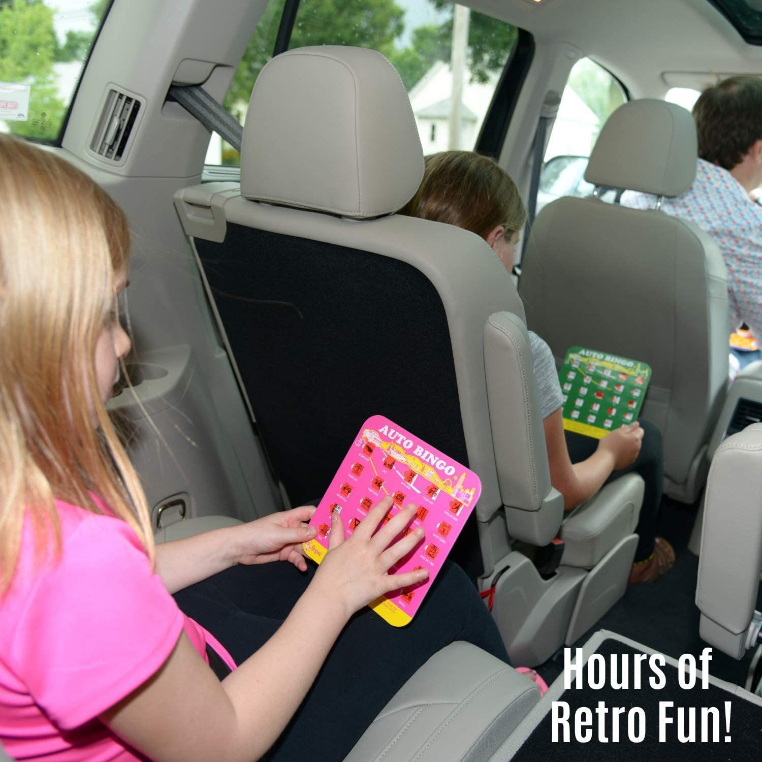 Regal Games Finger-Tip Shutter Bingo Cards (4-Pack) – Sliding Windows, Reusable Travel Bingo Set for Adults & Kids, Green