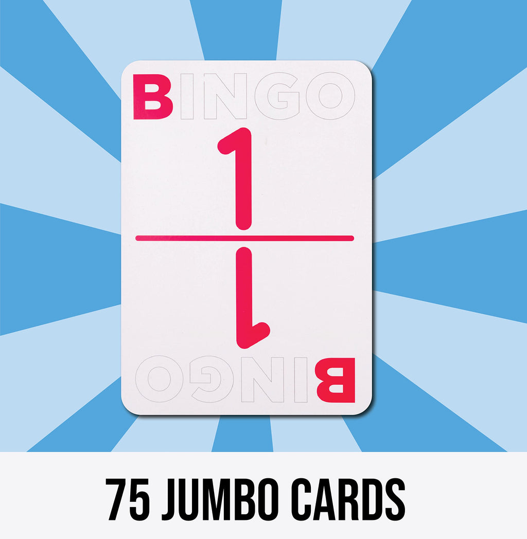 Regal Games Jumbo Bingo Calling Cards Deck - 75 Reusable Cards, Large Print, Travel-Friendly