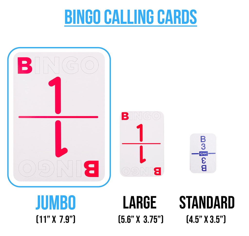 Regal Games Jumbo Bingo Calling Cards Deck - 75 Reusable Cards, Large Print, Travel-Friendly