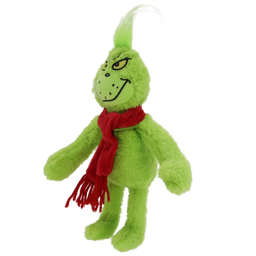 RELIGES 9-Inch Green Christmas Monster Plush – Soft Holiday Stuffed Animal for Kids, Festive Decoration and Gift (Fun Green)