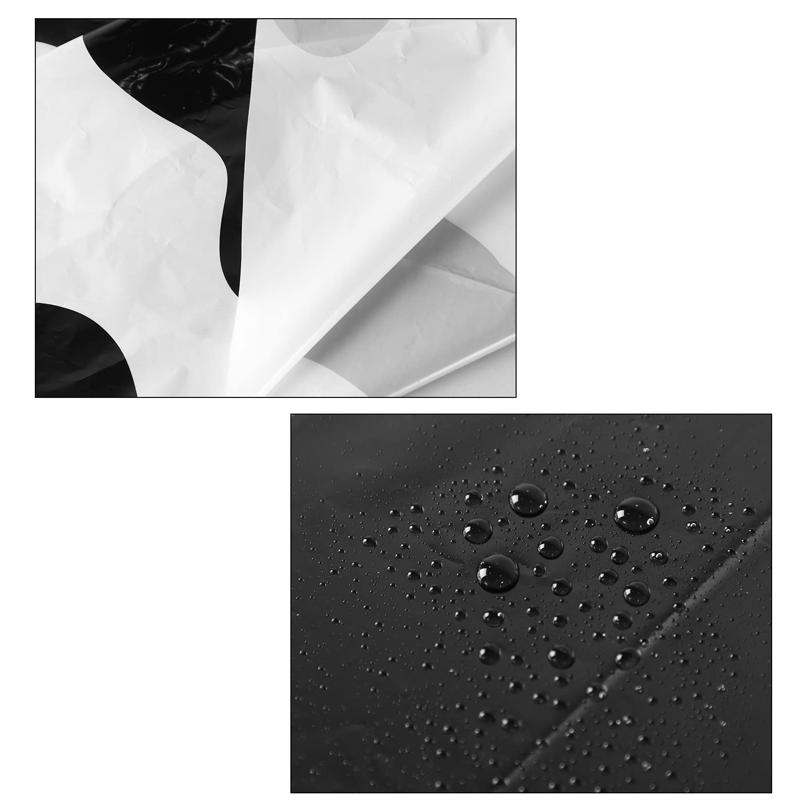 Remagr 3-Pack 84-Inch Round Plastic Cow Print Tablecloths for Farm Theme Parties