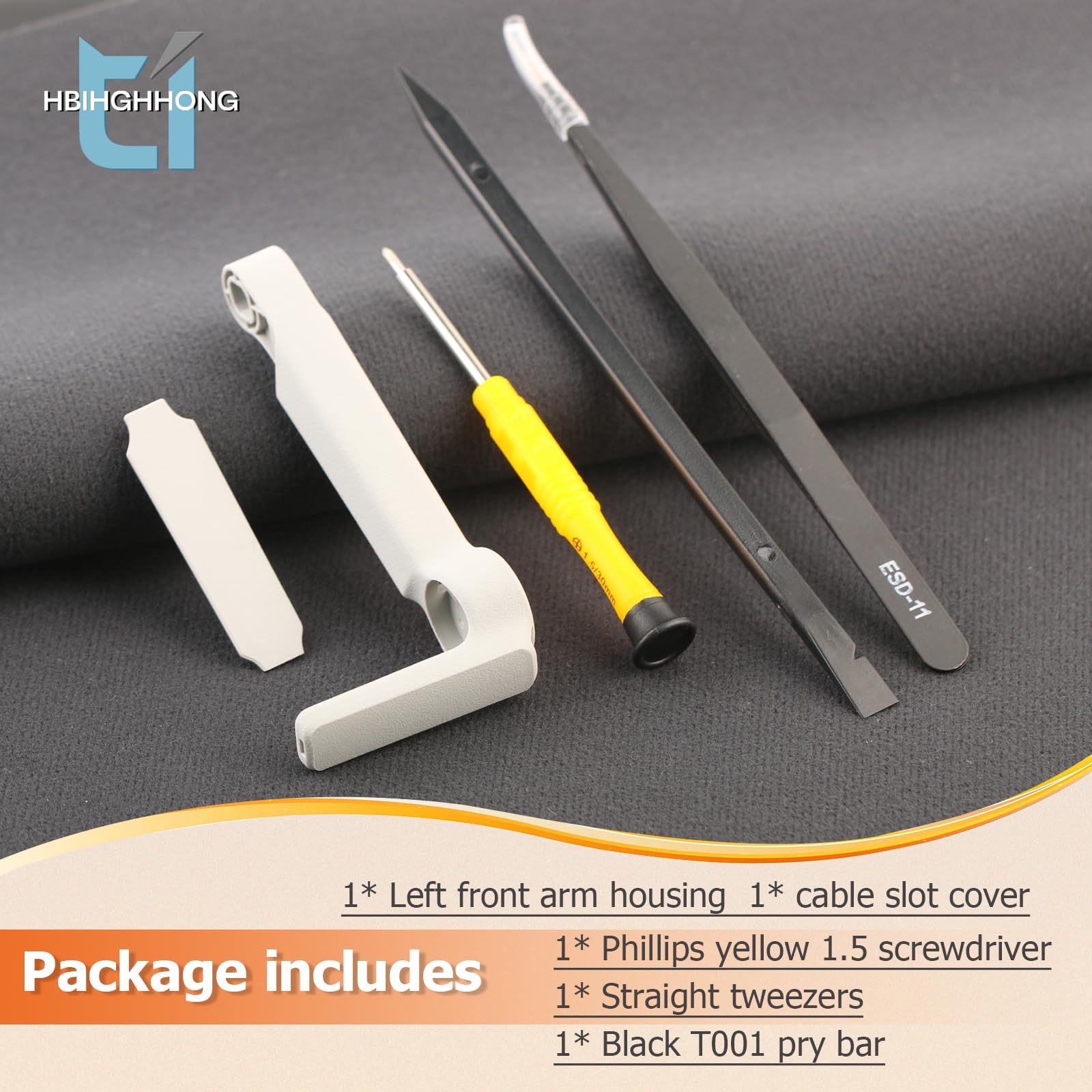 Replacement Left Front Arm Cover for DJI Mini 2 / Mavic Mini / Mini SE with Repair Tools