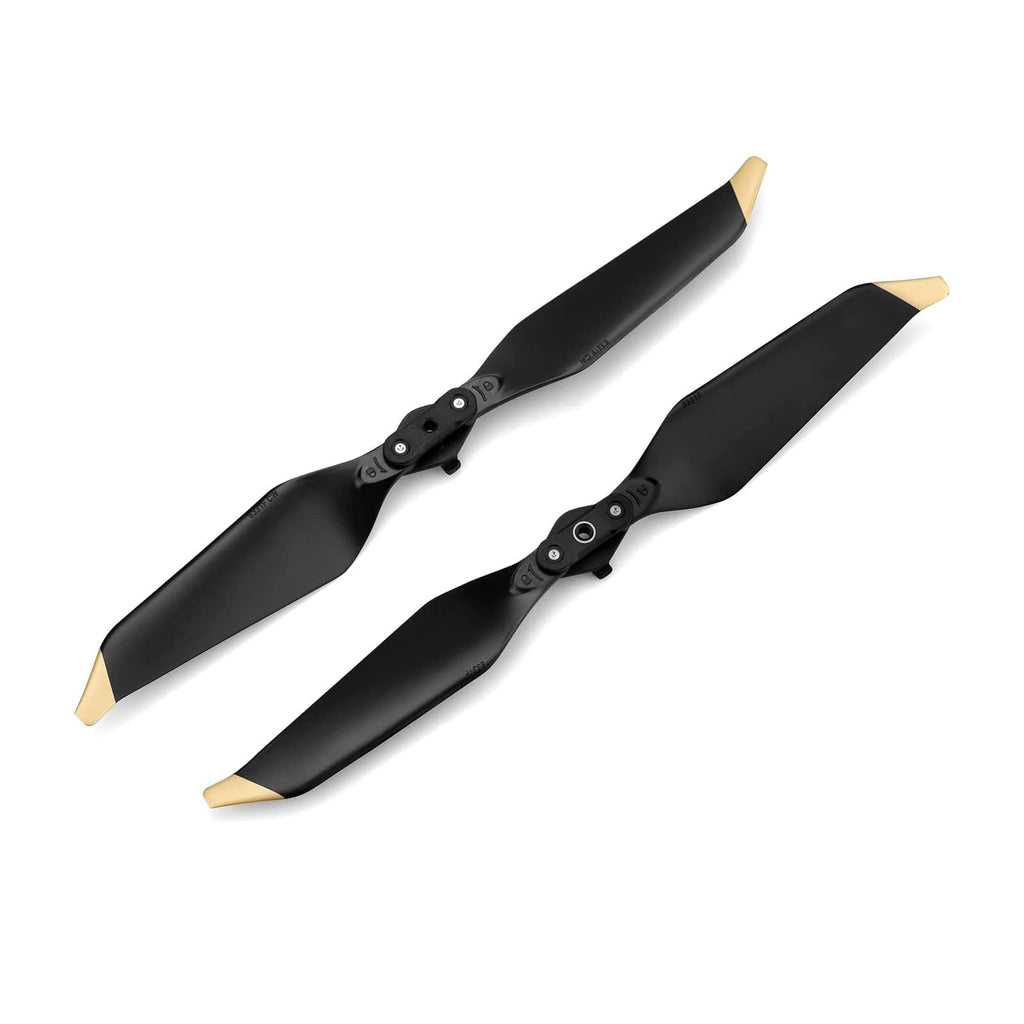 Replacement Propellers for DJI Mavic Pro & Platinum – 4 Pairs Low Noise Quick Release Blades (Gold Tips)