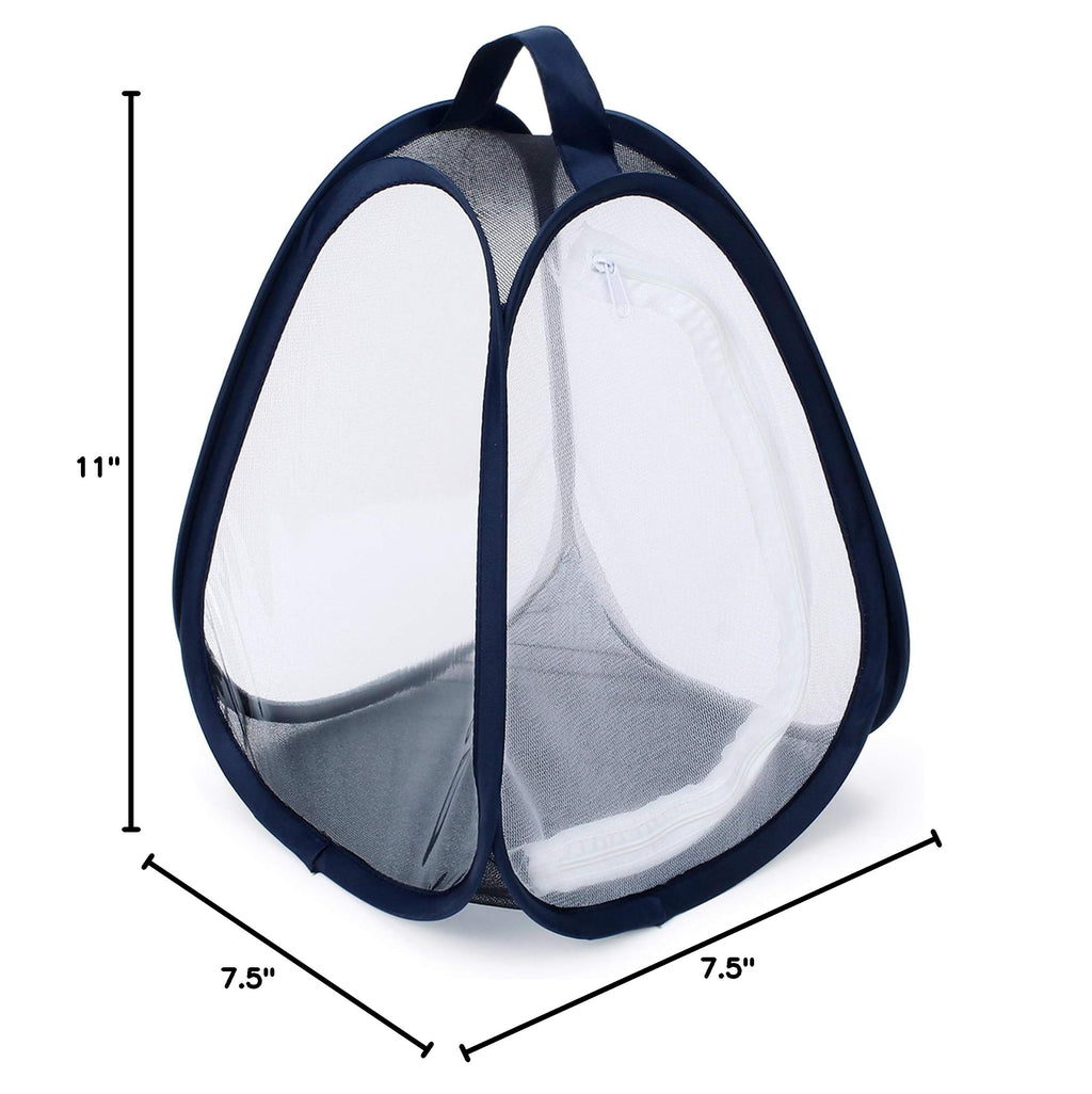 RESTCLOUD Mini Butterfly Habitat 7.5x7.5x11 Inch Pop-Up Insect Mesh Cage with Clear Window