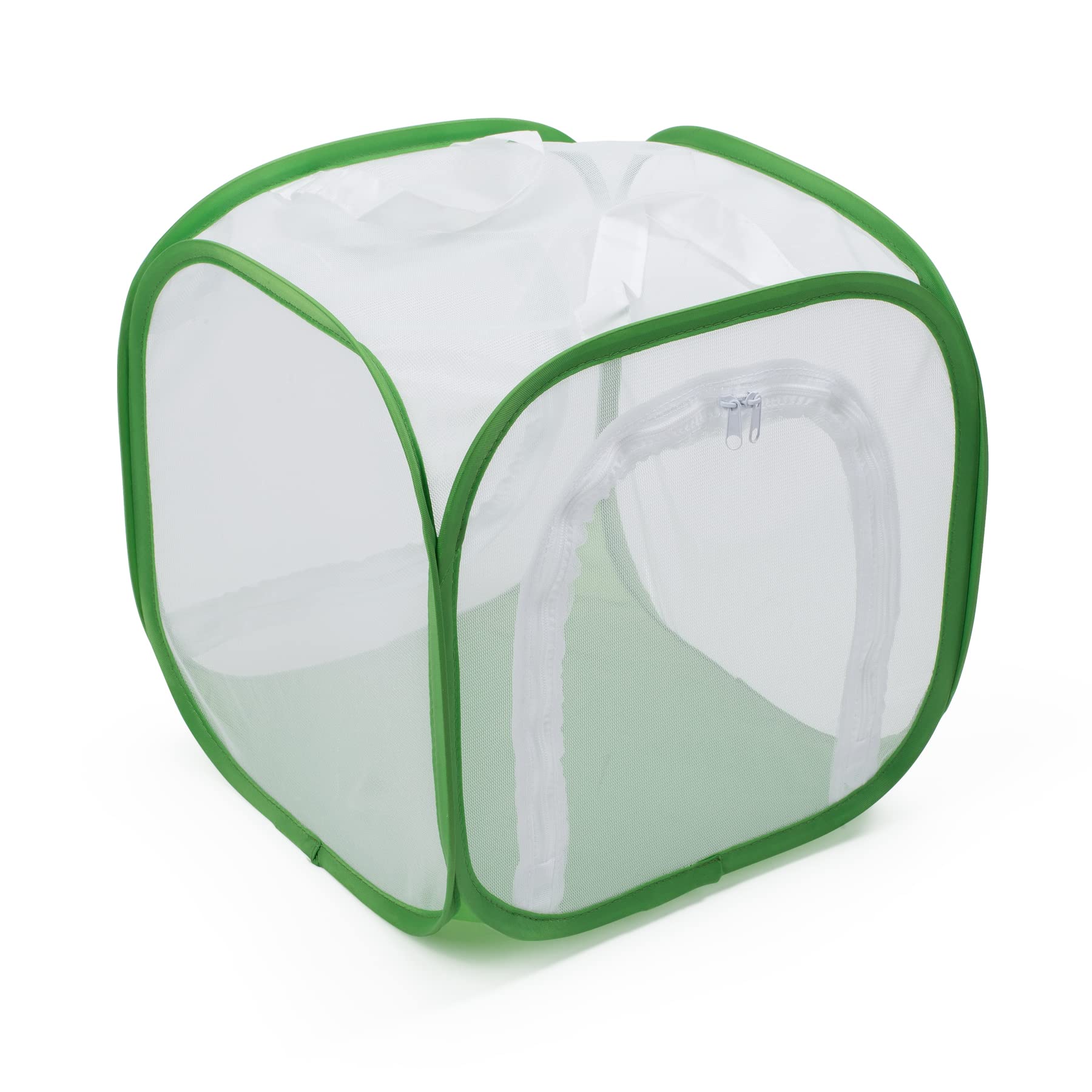 RESTCLOUD Two-Door Butterfly Habitat – 12x12x12 Pop-Up Mesh Cage with Clear Viewing Window