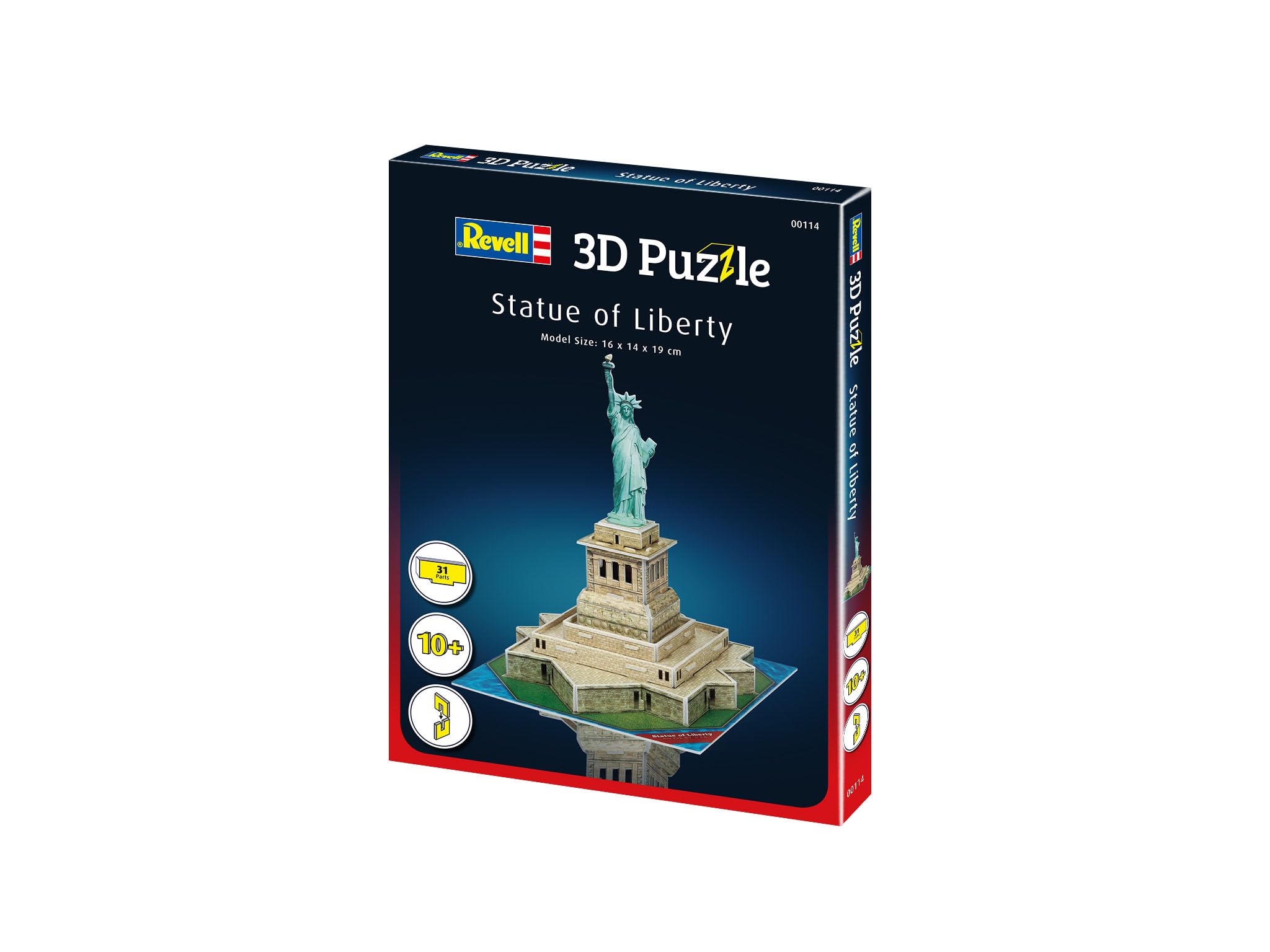 Revell 3D Puzzle Statue of Liberty – 31 Pieces, 19cm, Easy Build Kit