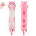 Rexinc Long Pink Cat Plush Pillow – Cute Soft Body Pillow for Sleep & Snuggling (4 Sizes up to 43.3 inches)