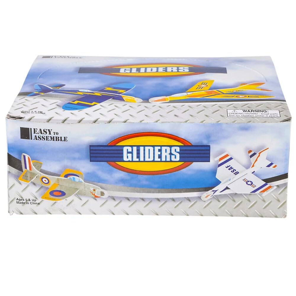 Rhode Island Novelty 72-Pack 4-Inch Foam Gliders – Bulk Assortment for Parties & Play