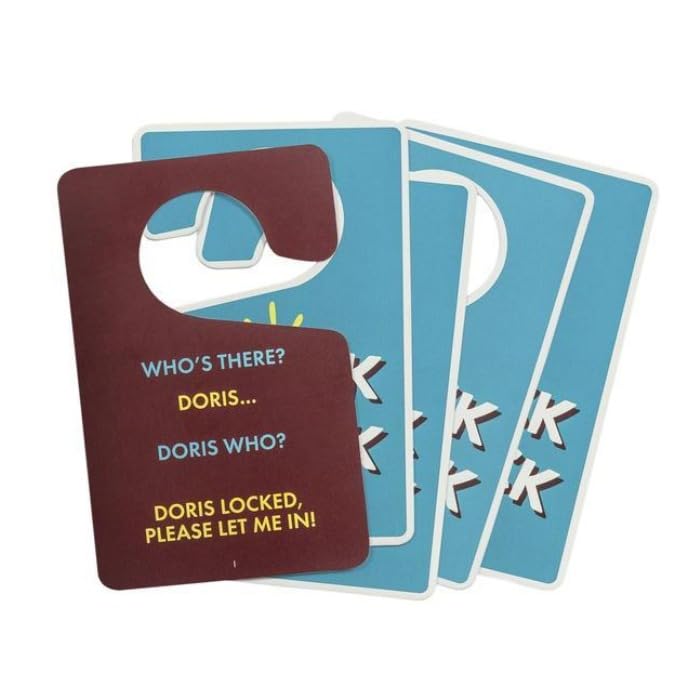 Ridley's 100 Knock Knock Joke Cards – Door-Shaped Box of Silly Jokes for Family Fun