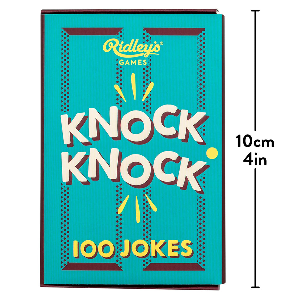Ridley's 100 Knock Knock Joke Cards – Door-Shaped Box of Silly Jokes for Family Fun