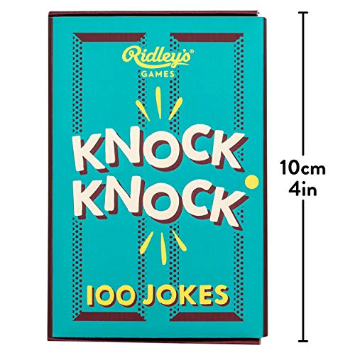 Ridley's 100 Knock Knock Joke Cards – Door-Shaped Box of Silly Jokes for Family Fun