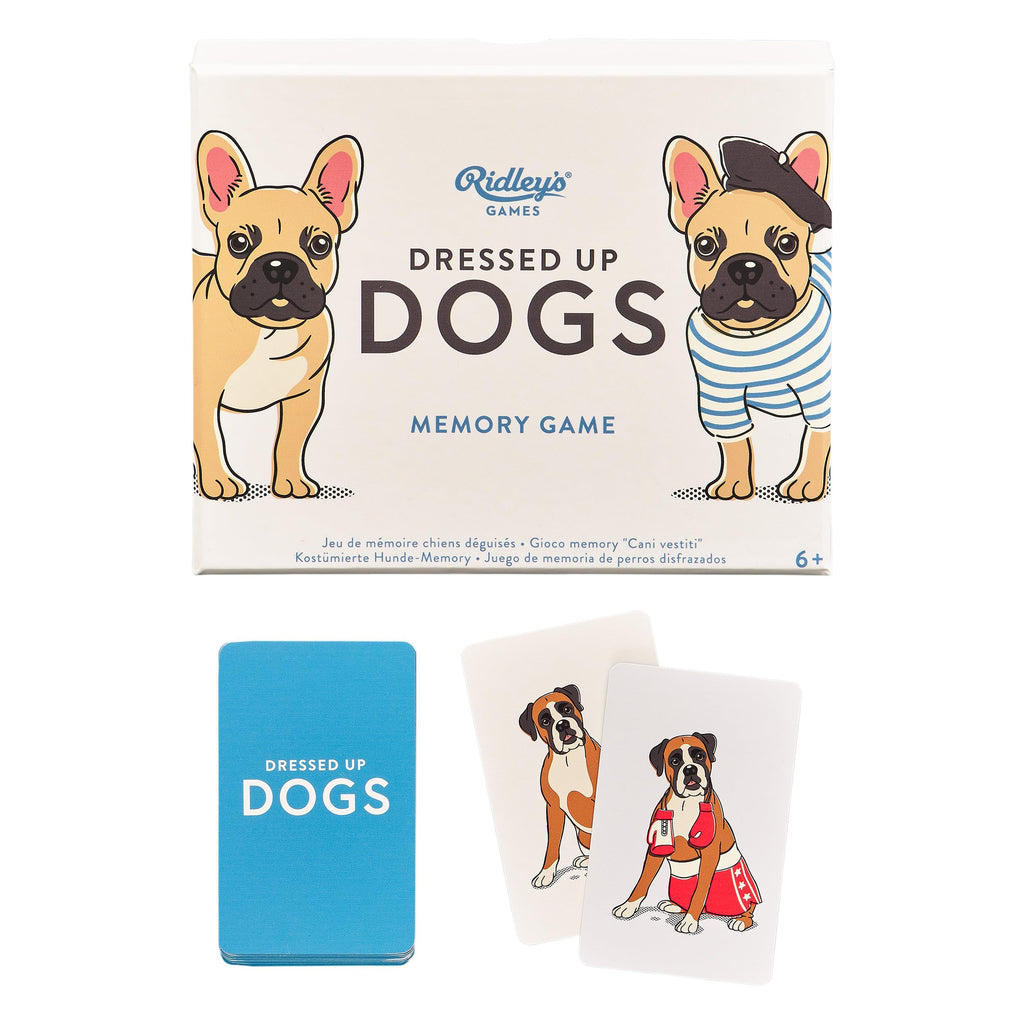 Ridley’s Dressed Up Dogs Memory Game – 50 Matching Cards with Adorable Costumed Dogs