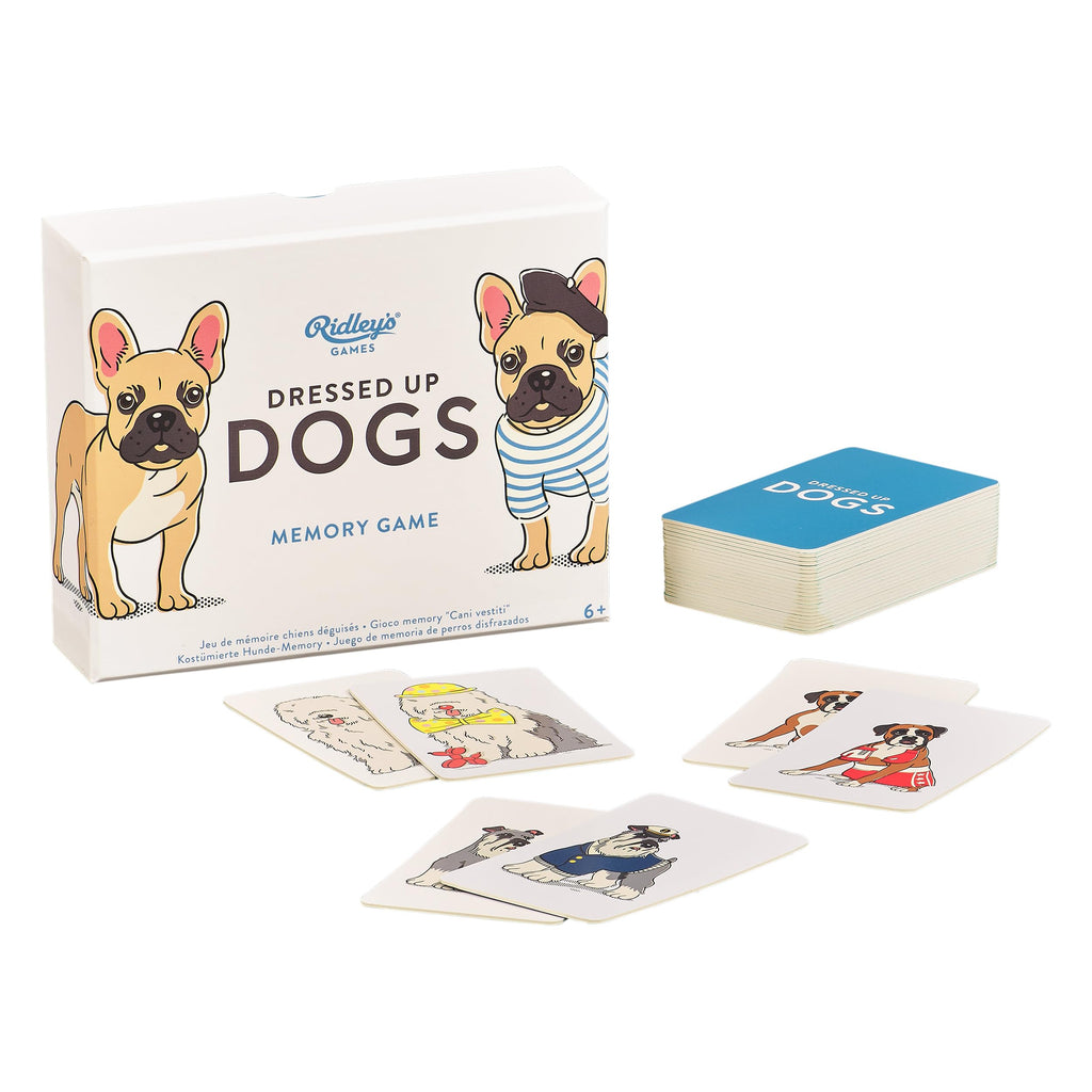 Ridley’s Dressed Up Dogs Memory Game – 50 Matching Cards with Adorable Costumed Dogs