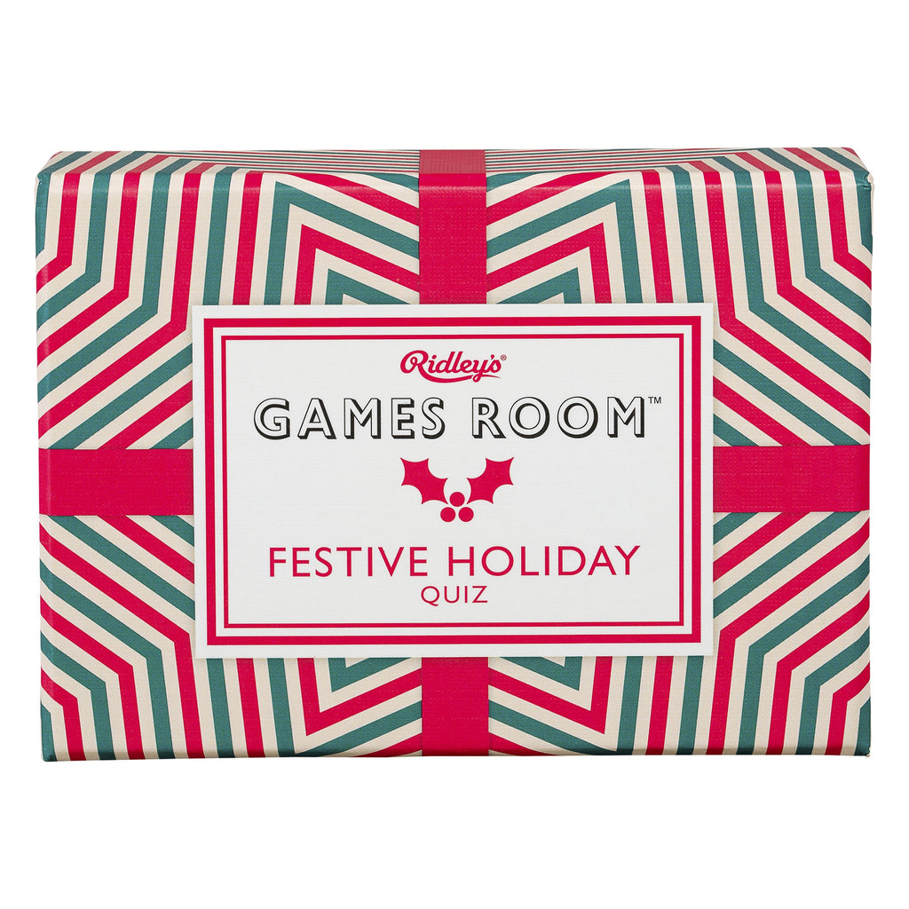 Ridley’s Festive Holiday Trivia Card Game – 140 Unique Quiz Cards for Family Fun, Ages 8+