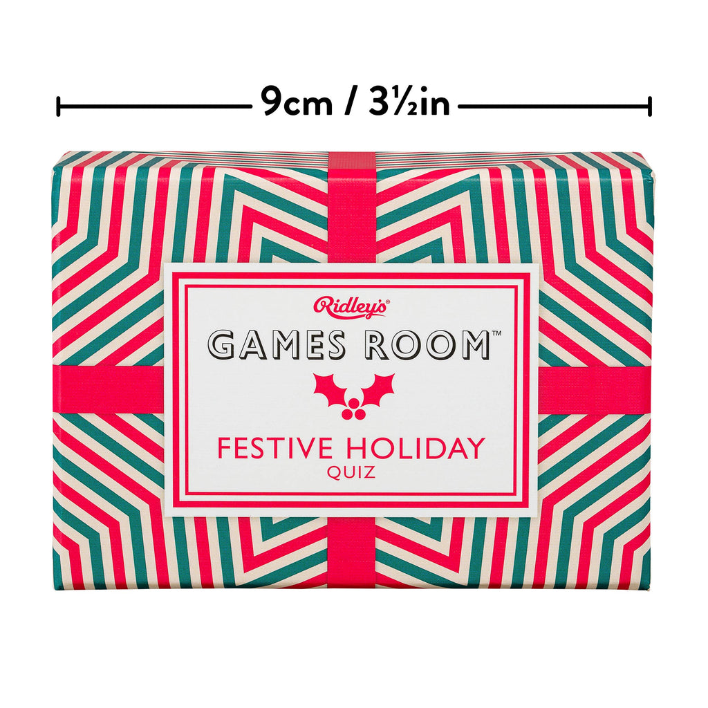 Ridley’s Festive Holiday Trivia Card Game – 140 Unique Quiz Cards for Family Fun, Ages 8+