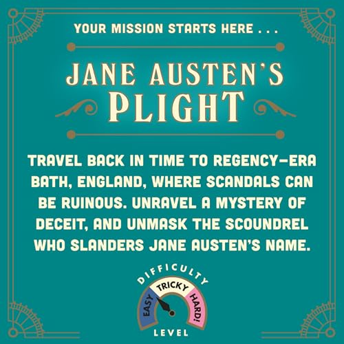 Ridley's Timescape: Jane Austen's Plight – Reusable Escape Room Puzzle Game for 1+ Players, Ages 12+