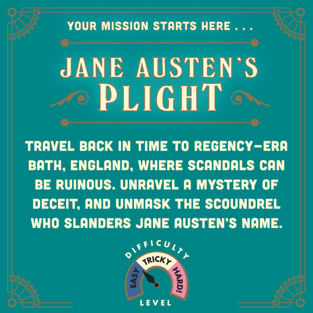 Ridley's Timescape: Jane Austen's Plight – Reusable Escape Room Puzzle Game for 1+ Players, Ages 12+