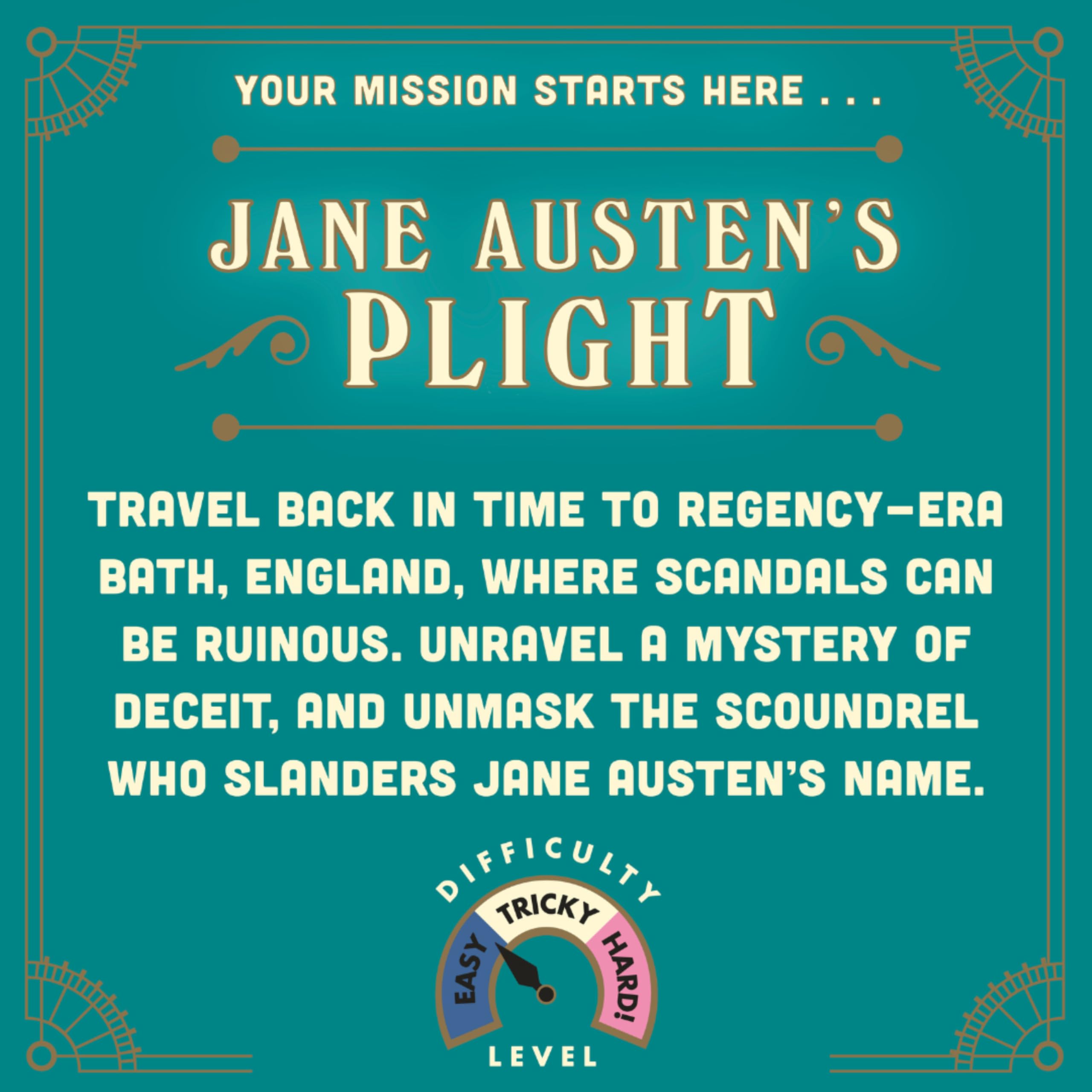 Ridley's Timescape: Jane Austen's Plight – Reusable Escape Room Puzzle Game for 1+ Players, Ages 12+