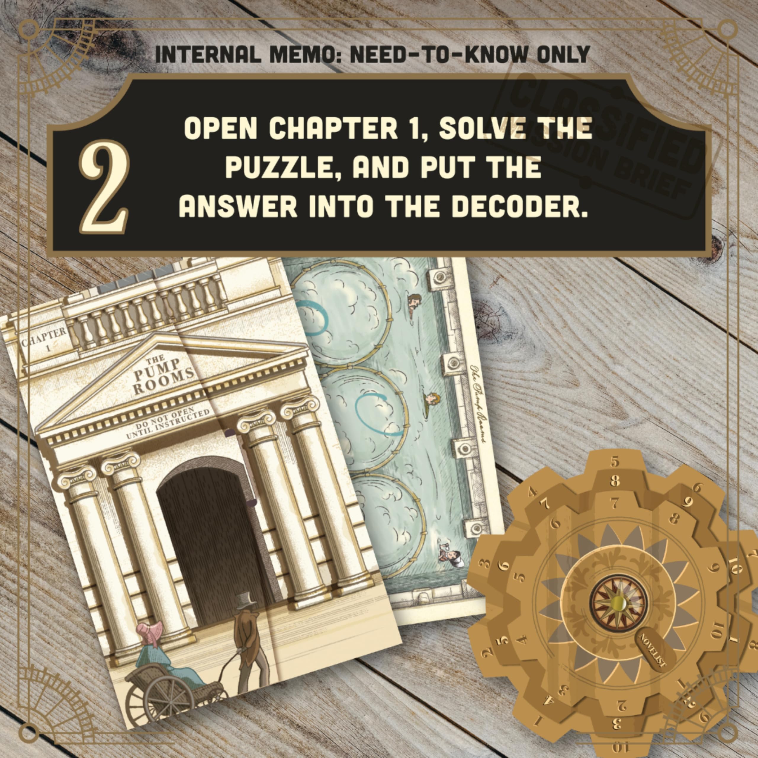 Ridley's Timescape: Jane Austen's Plight – Reusable Escape Room Puzzle Game for 1+ Players, Ages 12+