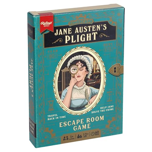Ridley's Timescape: Jane Austen's Plight – Reusable Escape Room Puzzle Game for 1+ Players, Ages 12+