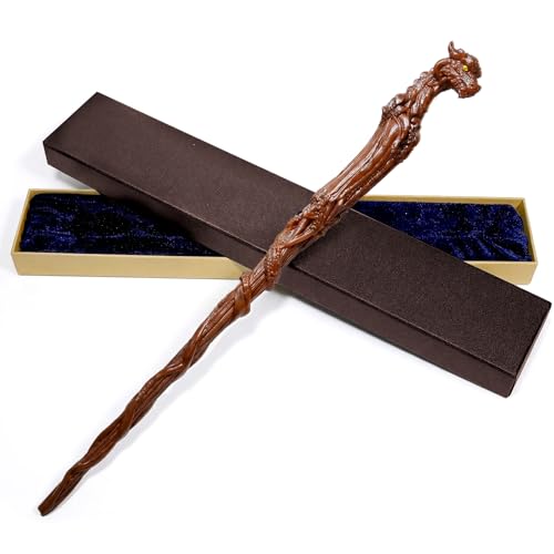 Rileryan Dragon Head Magic Wand – Decorative Wizard Wand for Fantasy Home Decor