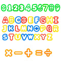RIMOBUL 41-Piece Alphabet & Numbers Dough Cutter Kit – Non-Toxic ABS Plastic, 1-2 Inch, for Ages 3+