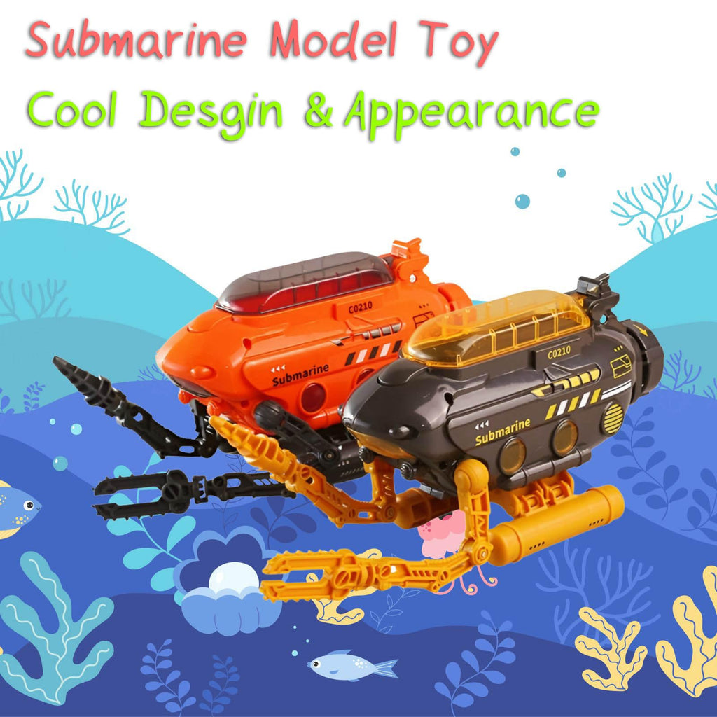 Rinnland Submarine Toy with Robotic Arms - Deep-Sea Probe with Adjustable Base