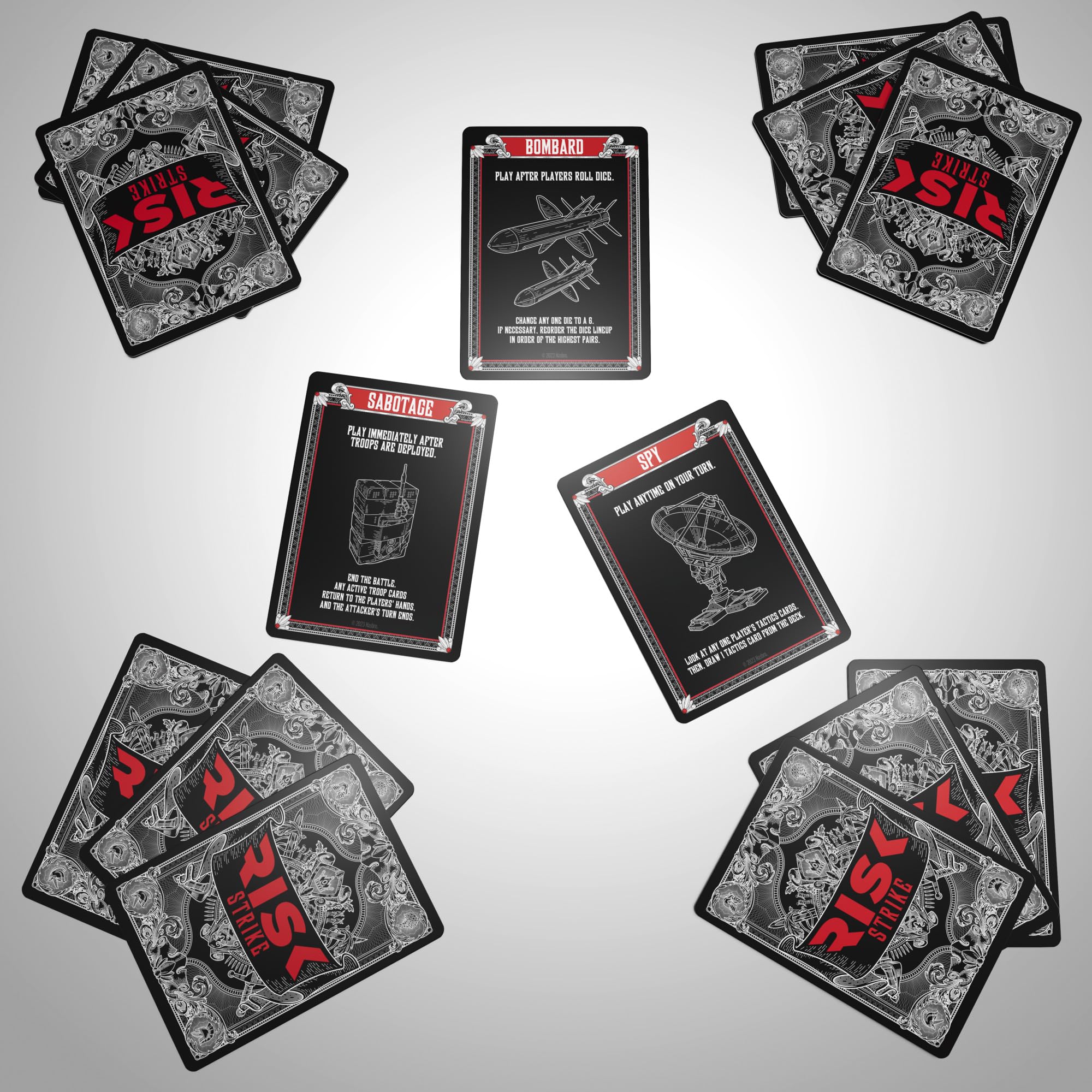 Risk Strike: Fast-Paced Card & Dice Game – 20-Minute Strategy for 2-5 Players, Ages 10+