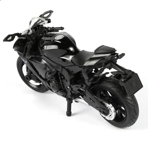 Risopen 1:18 Scale Black Die-Cast Motorcycle Model – Compatible Yamaha R1 Style Toy and Collectible
