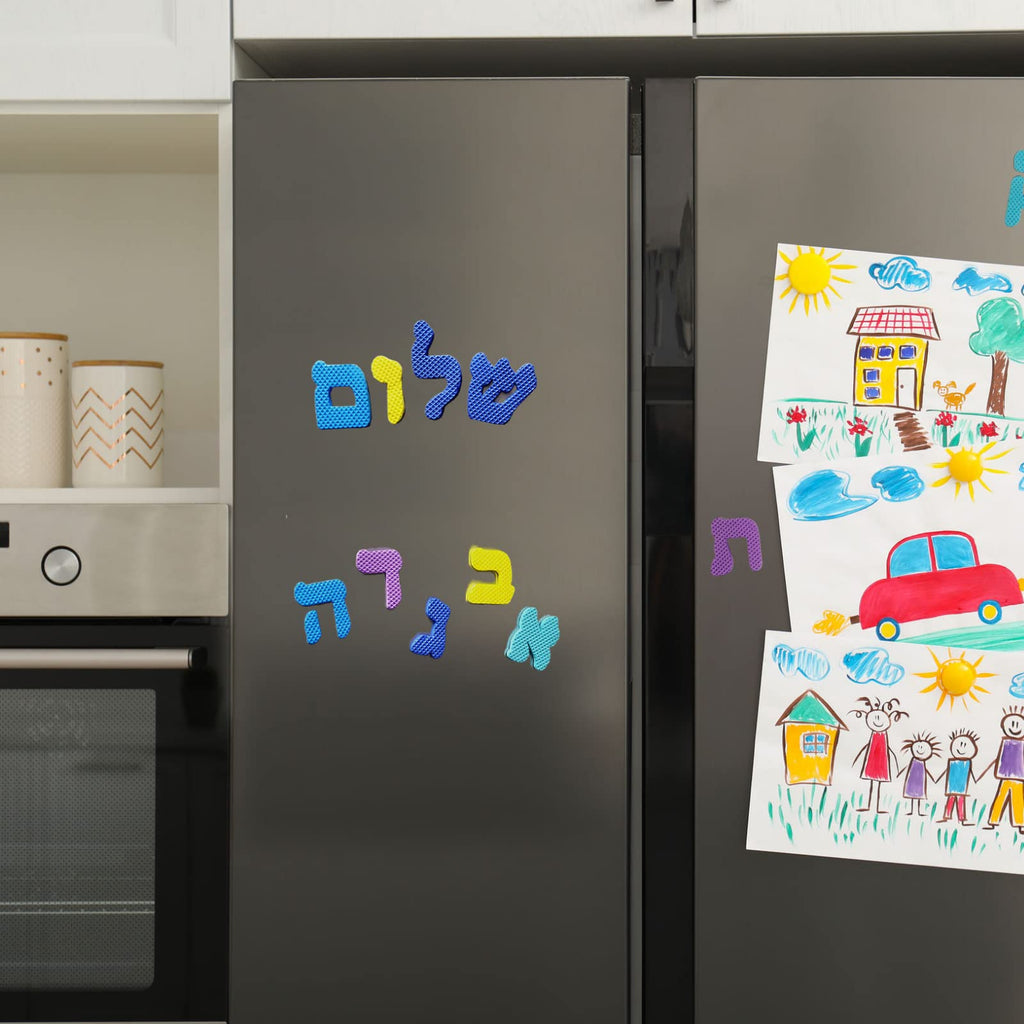 Rite Lite Alef Bet Foam Magnets – 27-Piece Hebrew Alphabet Set for Kids, Party Favors, and Educational Play