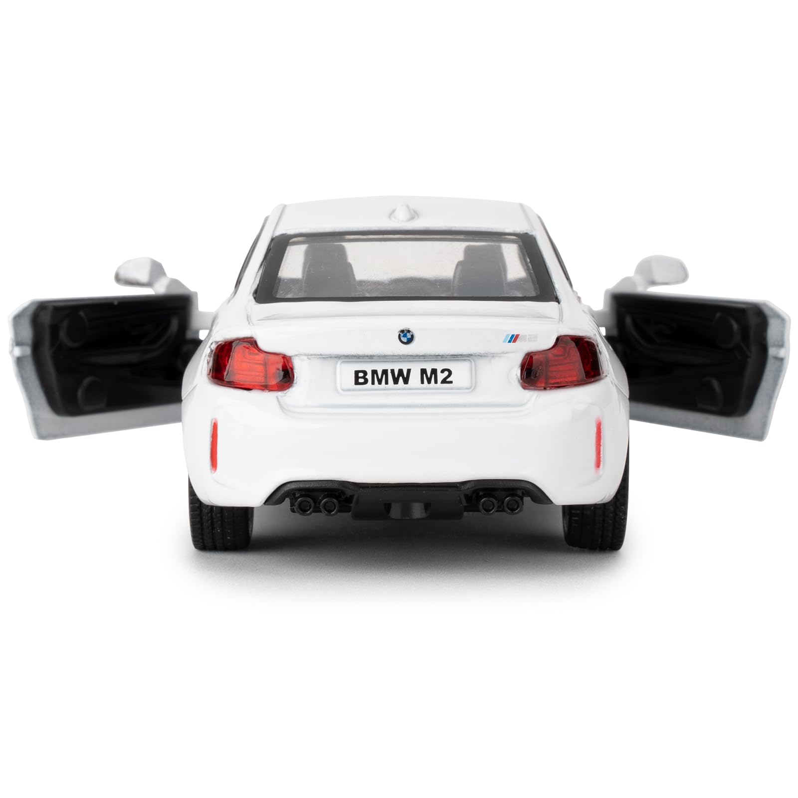 RMZ City 1:36 BMW M2 Diecast Pull-Back Toy Car, White – Collectible Model for Ages 3+