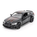 RMZ City 1/36 BMW M4 CSL Diecast Car – Alloy Pullback Toy with Opening Doors, Gift for Ages 3+ (Black)