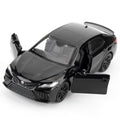 RMZ City 1:36 Camry XSE Diecast Car Model – Black, Pull Back, Opening Doors