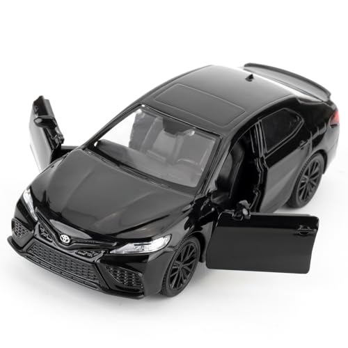 RMZ City 1:36 Camry XSE Diecast Car Model – Black, Pull Back, Opening Doors