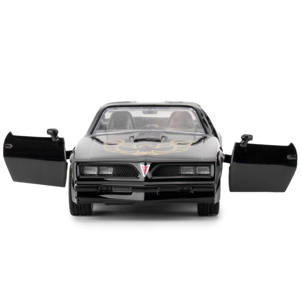 RMZ City 1:36 Pontiac Firebird Trans Am Diecast Pull Back Car - Black, Opening Doors, Ages 3+