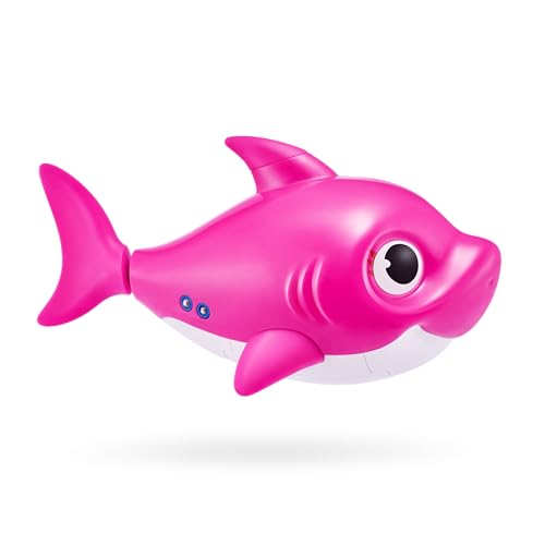 Robo Alive Junior Baby Shark Mommy Shark (Pink) Singing & Swimming Bath Toy by ZURU