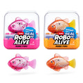 Robo Alive ZURU Robo Fish 2-Pack (Pink + Golden) – Water-Activated Robotic Swimming Toy with Color Change, Amazon Exclusive Series 3