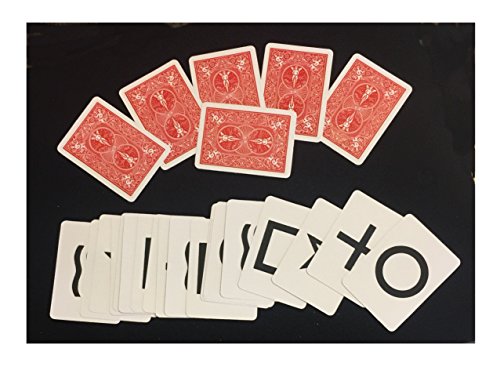 Rock Ridge Magic ESP Deck – 25 Black-Face Poker-Size Rhine Symbol Cards for Mentalism