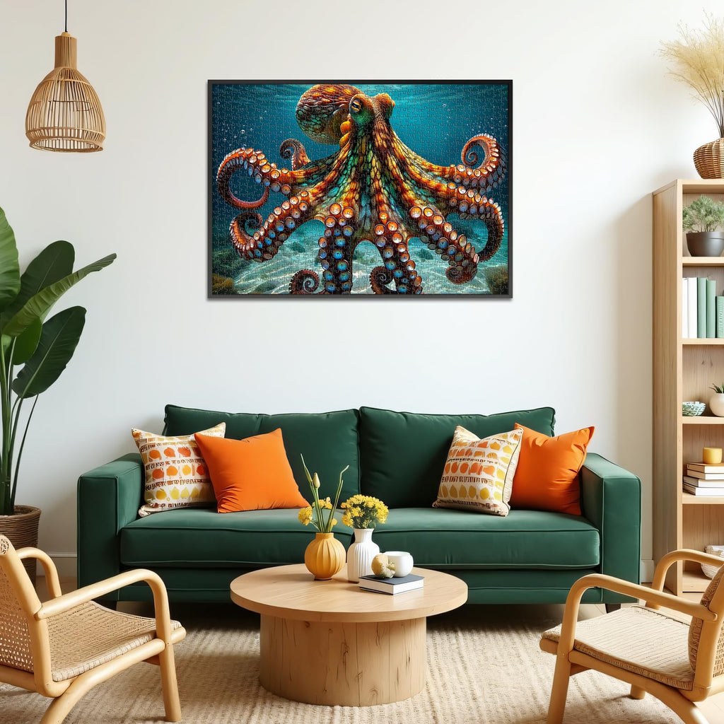 Rocorose 1000 Piece Octopus Puzzle – Deep Sea Ocean Exploration Jigsaw for Adults