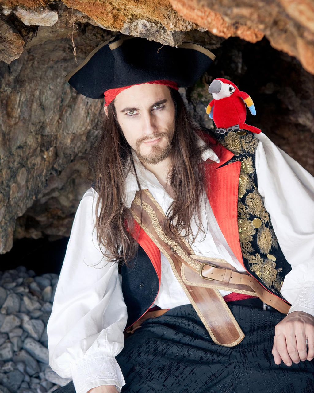 Roicaholy Magnetic Shoulder Parrot Plush – 5-Inch Stuffed Bird Pirate Costume Accessory for Halloween