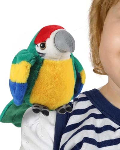 Roicaholy Magnetic Shoulder Plush Parrot – 5-Inch Pirate Costume Accessory for Halloween & Cosplay