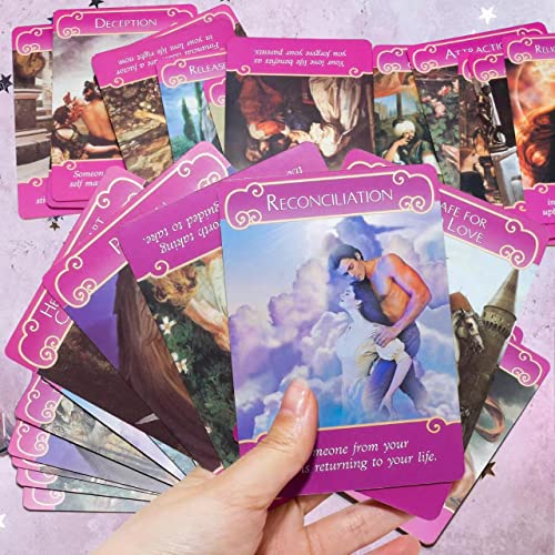Romance Angels Oracle Deck – 44 Love & Romance Cards with Guide Book by TWWDE AUG