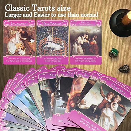 Romance Angels Oracle Deck – 44 Love & Romance Cards with Guide Book by TWWDE AUG