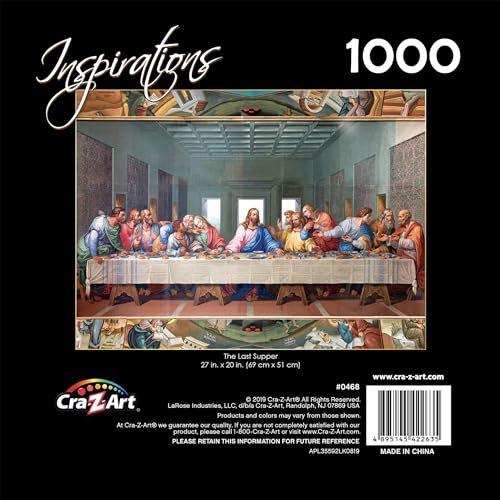RoseArt 1000 Piece Jigsaw Puzzle – The Last Supper by Leonardo da Vinci