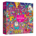 RoseArt Catopia Cosmic Park 500 Piece Jigsaw Puzzle – Whimsical Space Cat Carnival