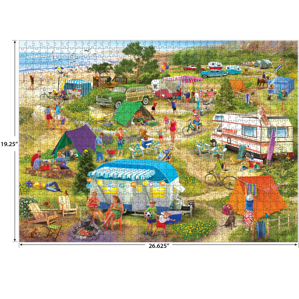 RoseArt Chris Bigelow Country Seaside Cramped Grounds 1000-Piece Jigsaw Puzzle - Made in USA