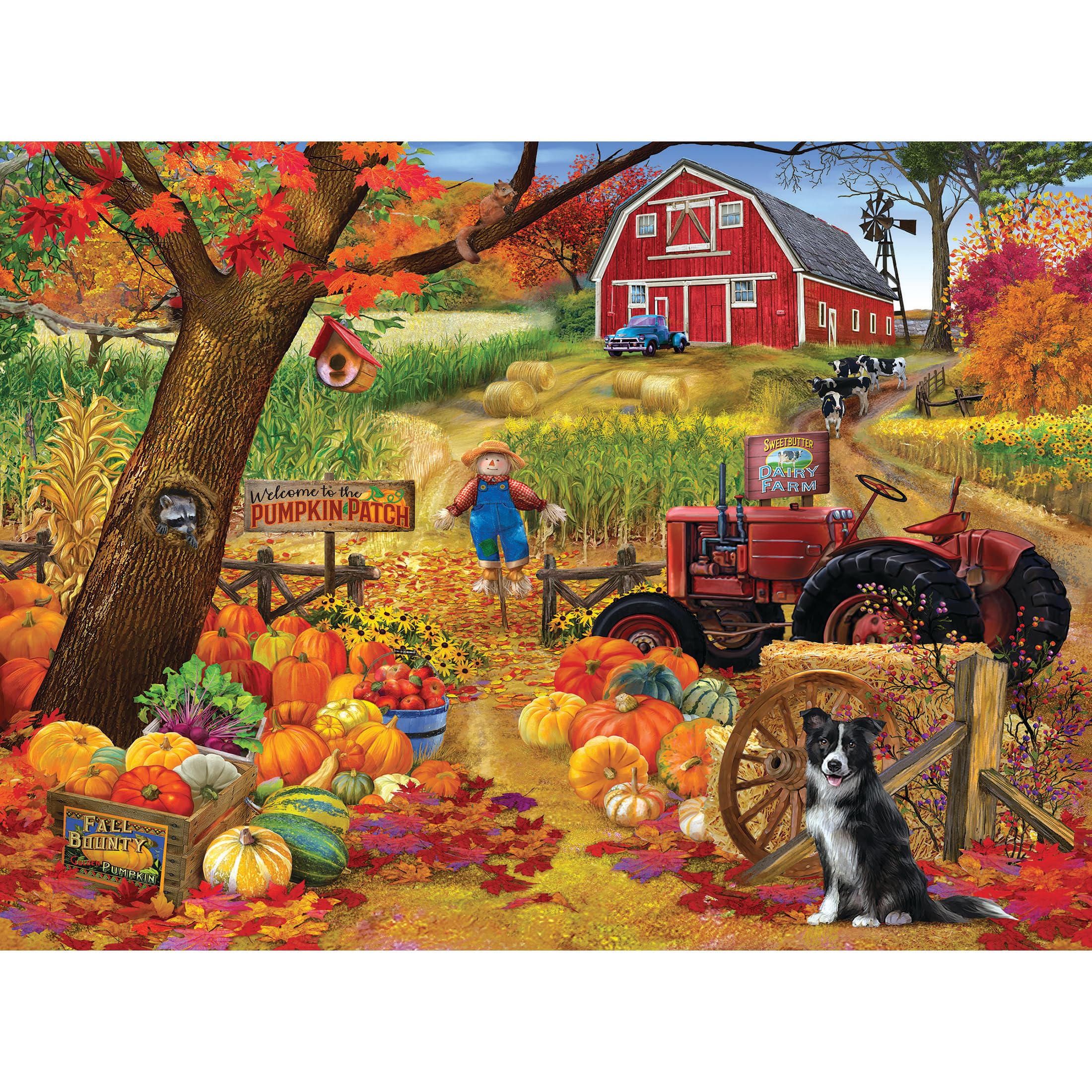 RoseArt Chris Bigelow Fall Harvest 1000 Piece Jigsaw Puzzle for Adults